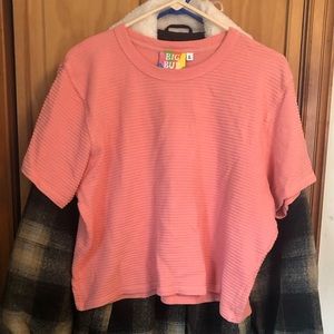 Big Bud Press Cropped Honeycomb Tee